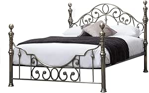 'Sleep Design' Armazón de metal para cama estilo victoriano para cama