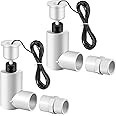 Feekoon SS2 Float Switch L Shape, AC Float Switch with 3/4 Inch Adaptor and 6ft Wire, Water Level Switch for HVAC System with Condensate Overflow Detection(2 Pack)