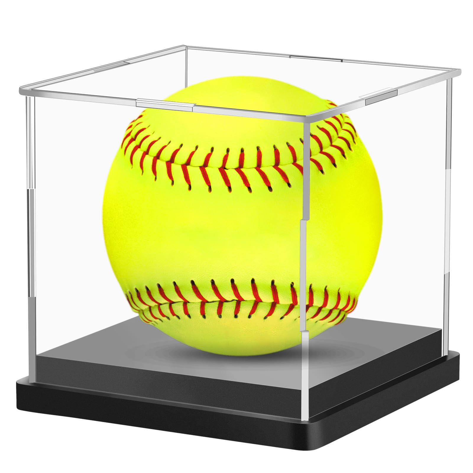 Photo 1 of 1PCS Softball Display Case Acrylic Clear Display Box Baseball Tennis Golf Protected Stand for Signed Memorabilia Large 12 Inch Sports Game Ball Storage Box