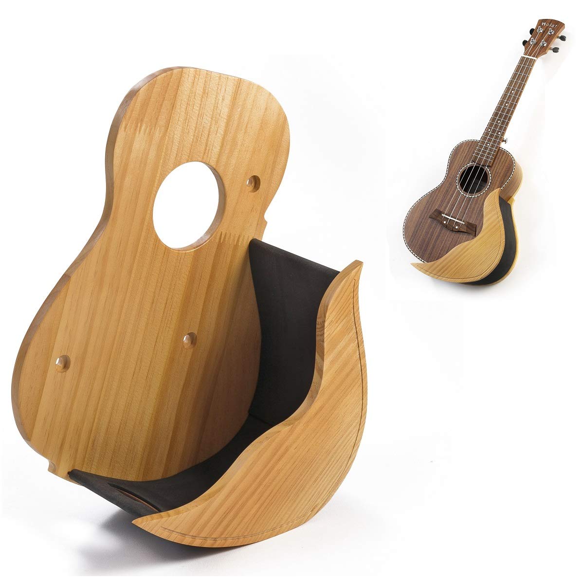 Buy Ukulele Wooden Wall Hanger by Hola! Music Natural Online at