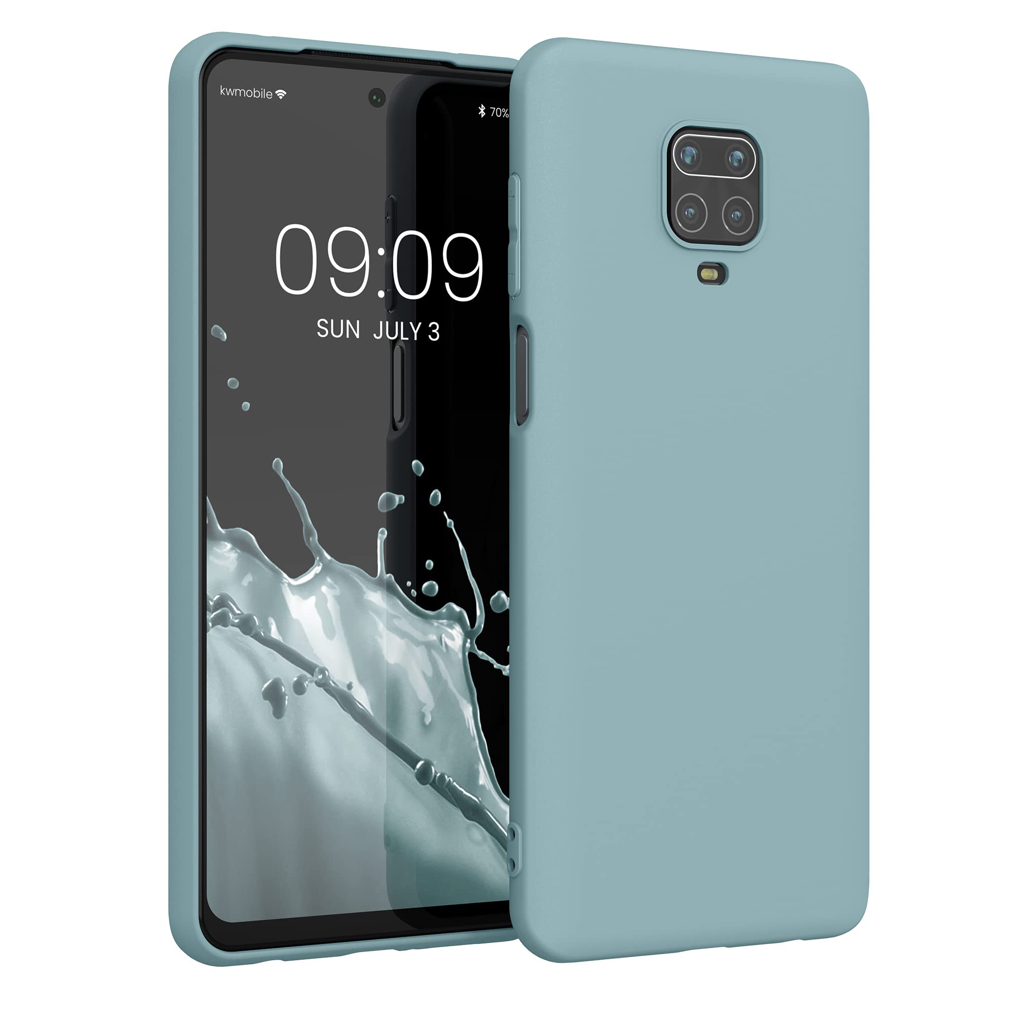 kwmobile Case for Xiaomi Redmi Note 9S / 9 Pro / 9 Pro Max Case - Soft Cover - Shockproof TPU Material - Wireless Charging - Arctic Night — image 1