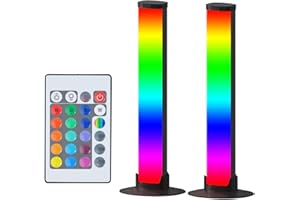 SENCU RGB Light Bar,Smart LED Light Bar for Room,Dynamic Music Sync Ambient Lamp,16 Million Colors Gaming TV Backlight, Remote Control Smart Lights for Room Gaming Equipment Decoration (Multi-Color)