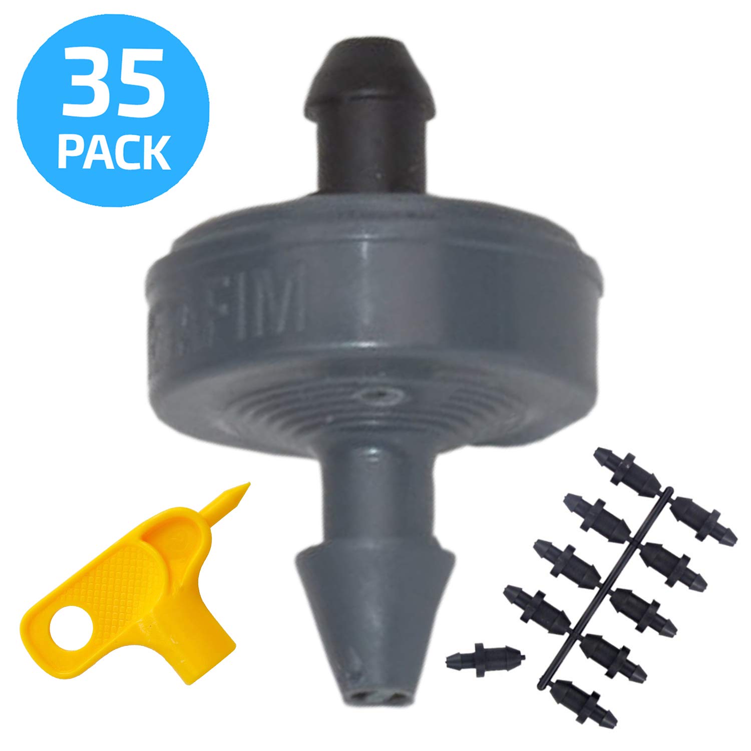 35Pack Plus Hole Punch Tool and Goof Plugs for Drip Irrigation Systems
