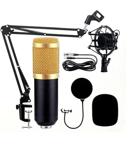 Kit Podcast Profissional: 4 Microfones Shure MV7+-K USB/XLR + 4