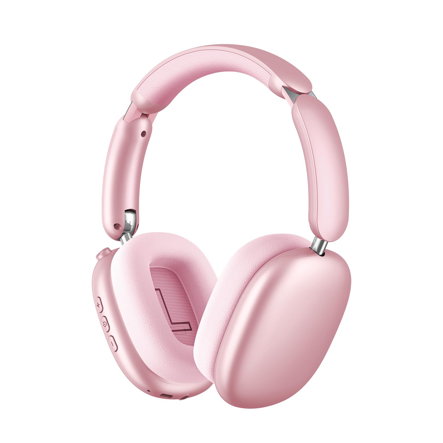 Photo 1 of Wentronic Y02 Active Noise Cancelling Headphones,60H Battery,5 EQ Music Modes,Hi-Res Audio,Deep Bass,Foldable Wireless Over Ear Bluetooth 5.4 Headset,Breathable Leather Earpads (Pink)