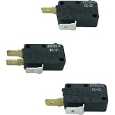 LONYE W10727360 &amp; W10269458 &amp; W10269460 Microwave Door Switch Replacement for Whirlpool Microwave SZM-V16-FC-61 SZM-V16-FC-62 SZM-V16-FC-63