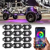 YCHOW-TECH Rock Lights for Trucks, 12 Pods Rock