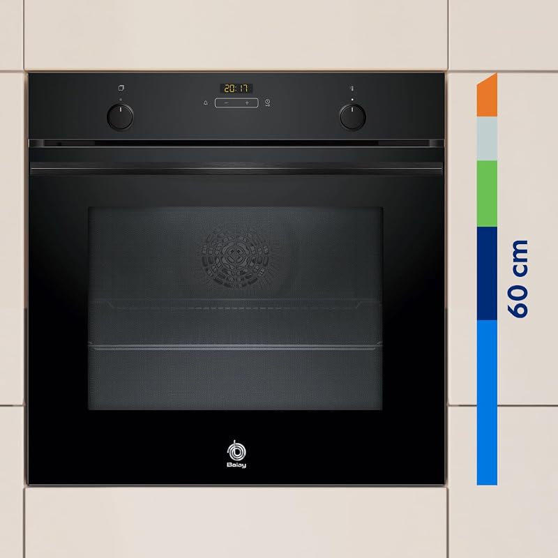 – Forno multifunção, 60 cm de largura, 71 l, Série Crystal, função Air Fryer, Aqualisis, preto, 3HB5159N4