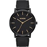 Nixon Porter Leather A1058 50m Water Resistant Men's Watch (20-18mm Leather Band and Watch Face)