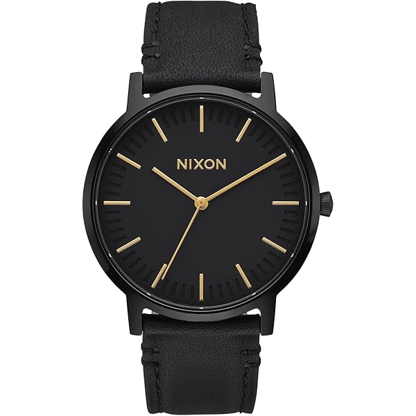 Amazon.com: NIXON Porter A1057 - All Black/Gold - 50m Water