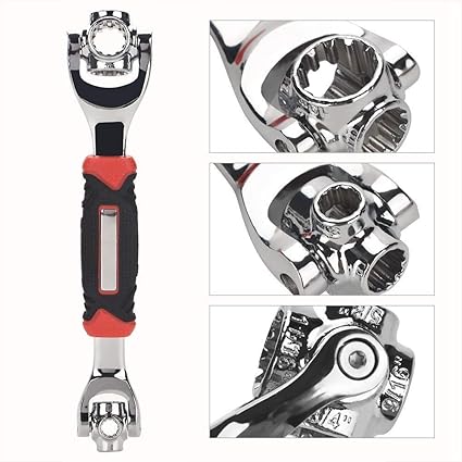 HETASH Socket Wrench Tools Works with Spline Bolts Torx 360 Degree 6-Point Universal Furniture Car Repair Hand Tool Handles up to 135kg of Pressure Universal Hand Tool Wrench