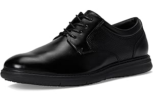 Nunn Bush Mens Chase Slip Resistant Work Plain Toe Oxford for Restaurant, Food Service & Hospitality Food Service Shoe