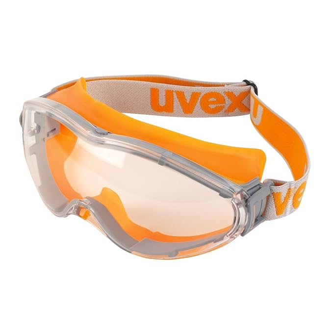Uvex Ultrasonic Safety Goggles Orange Grey Amazon.co.uk DIY & Tools