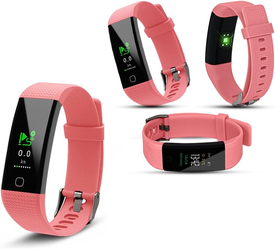 Aquarius AQ125 Touch Screen Fitness Activity Tracker Heart Rate Monitor GPS Waterproof With Colours Screen Incoming call display Remote Camera Control And Auto Sleep Tracking Mode HRM in Choice of Colour
