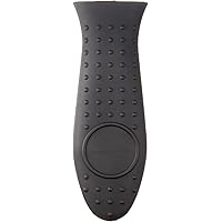 Amazon Basics Silicone Hot Skillet Handle Cover Holder, Black