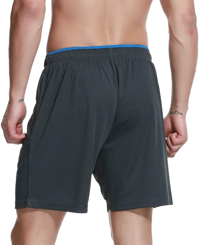 CENFOR Men's 7" Athletic Workout Shorts with Pockets Drawstring Quick Dry Breathable Active Training Shorts: Clothing