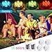 Submersible LED Lights [4 Pack] Waterproof light Multi Color Battery Operated Remote Control Wireless 10-LED Reusable light for Party,Vase,Christmas,Aquarium,Tub,Shower,Pond,IP68 Submersible Light