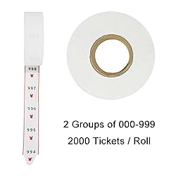 Take A Number Tickets 3-Digit Turn-O-Matic Tickets