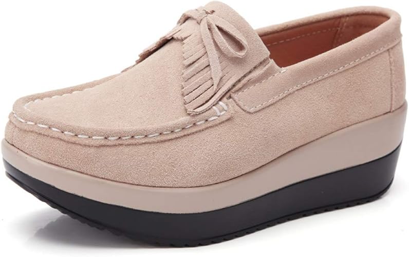 DETAIWIN Women Platform Walking Shoes Slip On Wedge Sneakers Breathable