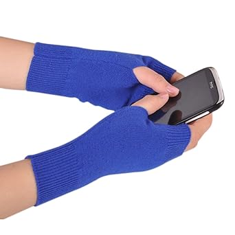 NOVAWO Frauen aus 100% Cashmere Fingerdaumenloch Warm weiche Handschuhe