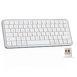 YORUNOHOSHI 2.4G Wireless Keyboard, Ultra Slim Dual