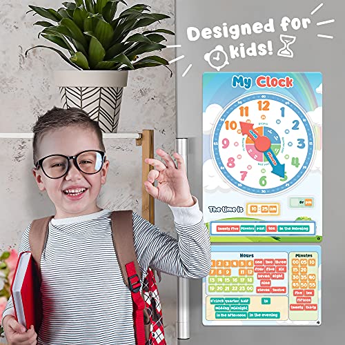 [New] Learning Clock, Telling Time Teaching Clock for Kids