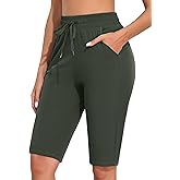 ATTRACO Swim Pants for Women High Waisted Swim Capris Swim Shorts Swimming Leggings