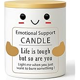 Funny Inspirational Emotional Support Candle Valentines, Positive Affirmation, Stress Relief Gift for Women, Men, Coworker, Friend Motivational Self-Care Cheer Up,New Job,Birthday Candles