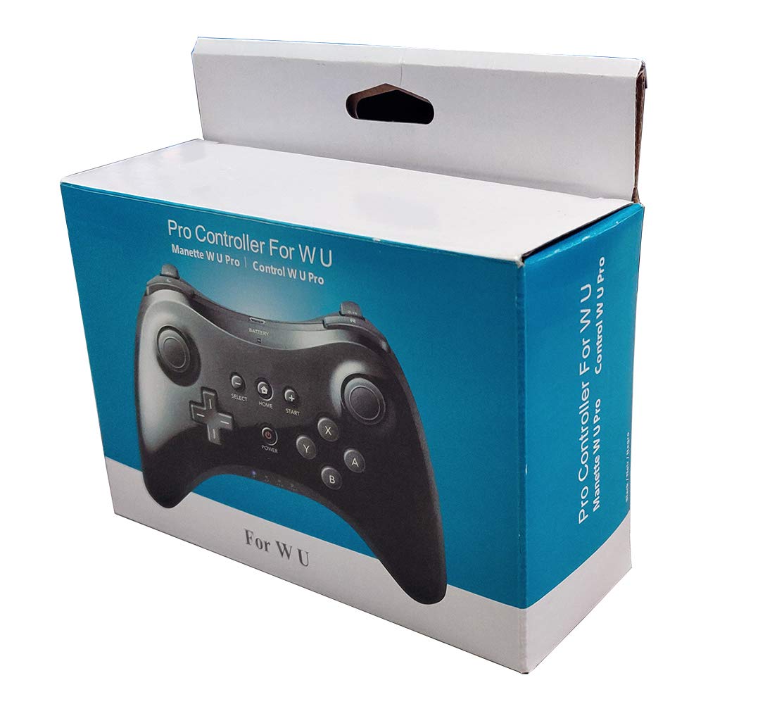 CuleedTec Black Classic Wireless Pro Controller Game Controller Gamepad Joypad Remote for Wii U