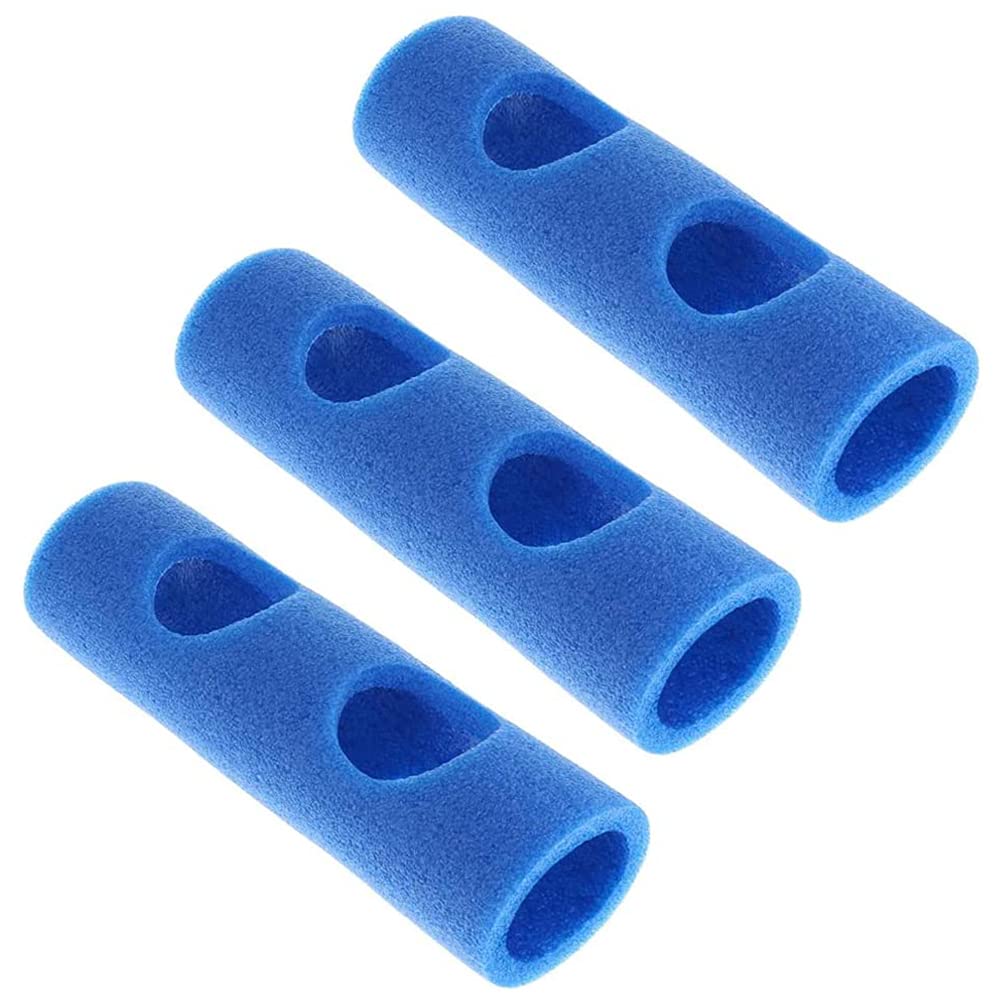 3 Pcs Pool Noodles Connector, Swimming Pole Connector, EPE 2 Cross Holes Swimming Noodle Connector,Pool Noodle Swimming Noodle Foam Stick Connector