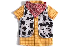 RUIKAJIA Woody Shirt for Kids Cowboys Halloween Cosplay Costume Toddler Woody Classic Costume