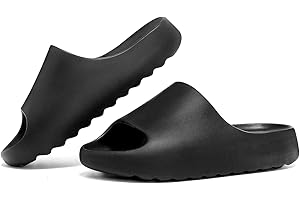 YOUERMEI Kids Cloud Slides, Non-Slip Pillow Slippers for Girls Boys Thick Sole Open Toe Slides Shower Shoes for Indoor Outdoor Bathroom Pool Beach Slippers