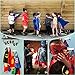 RioRand 5 Pack Cartoon Dress up Costumes Satin Capes Set with Felt Masks and  Exlusive  Bag for  Boys