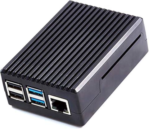 Qinhum Carcasa de Aleación de Aluminio Carcasa de Disipación de Calor Carcasa de Metal Compatible para Raspberry Pi