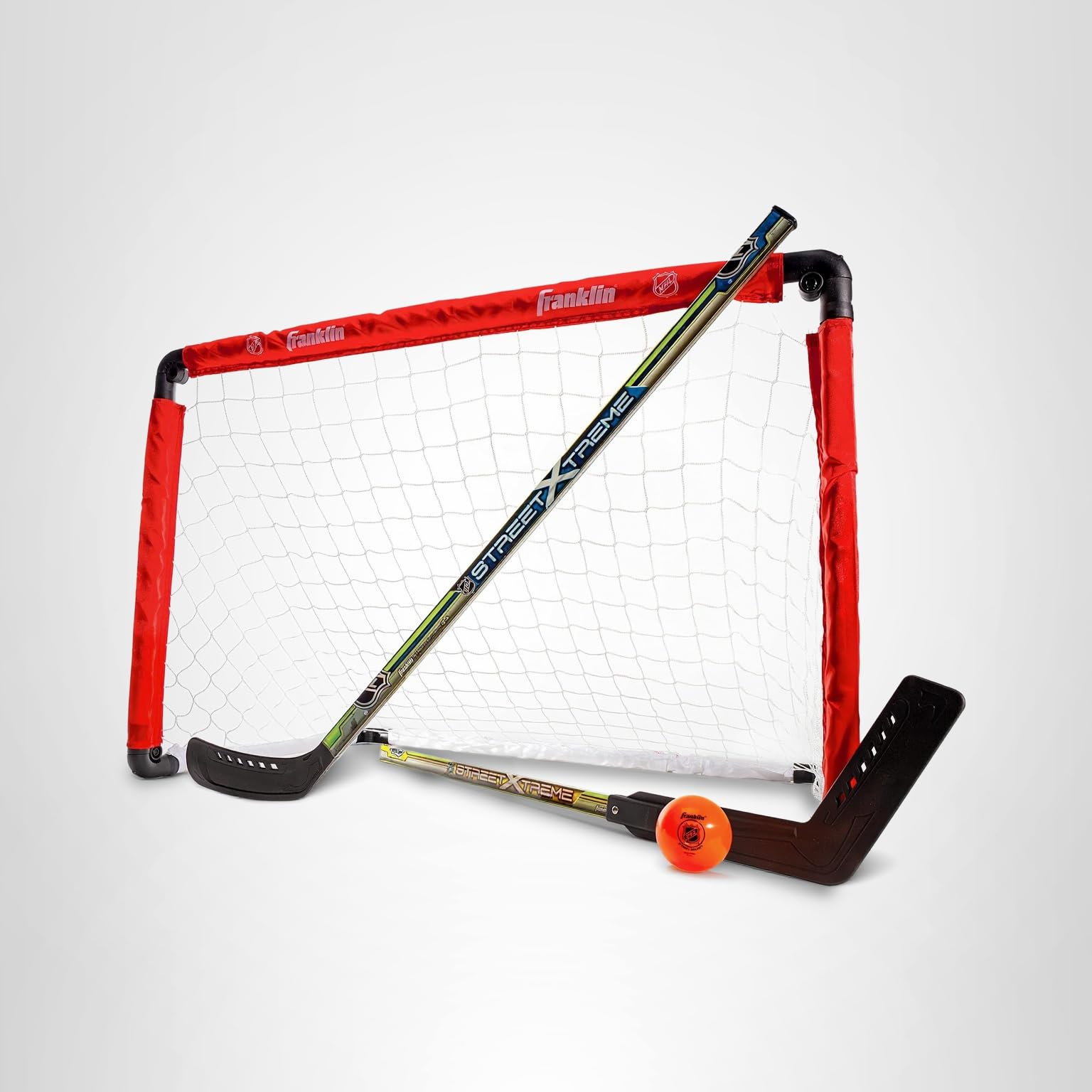 Franklin Sports NHL Goal and 2 Stick Set