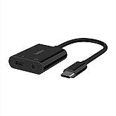 Belkin Rockstar™ 3.5mm Audio with USB-C Charge Adaptor Included, USB-C Audio Adaptor Compatible with iPad Pro, Galaxy, Note,