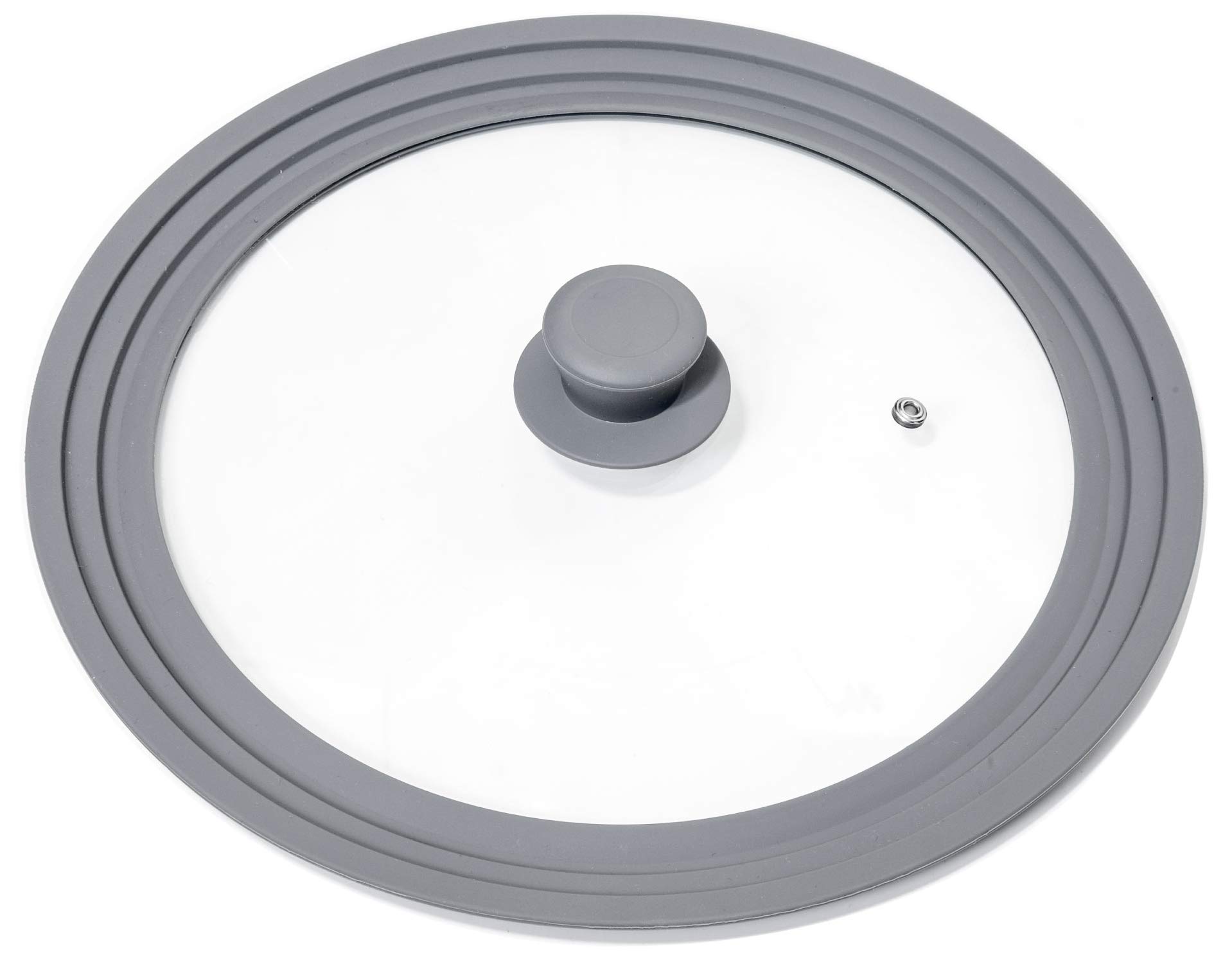 O-ishii Lidmaster Universal Glass Lid with Silicone Rim - suitable for Cooking Pots and Frying Pans Ø 28, 30 und 32 cm