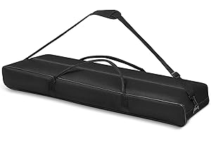 Vincreem 40" Speaker and Microphone Stand Bag-40 x 9.4 x 4.3 Inch Storage and Transportation for Portable Pa Lighting and Mic Stands or Drum-kit Hardware Heavy-duty 1680d Oxford Cloth Adjustable Strap