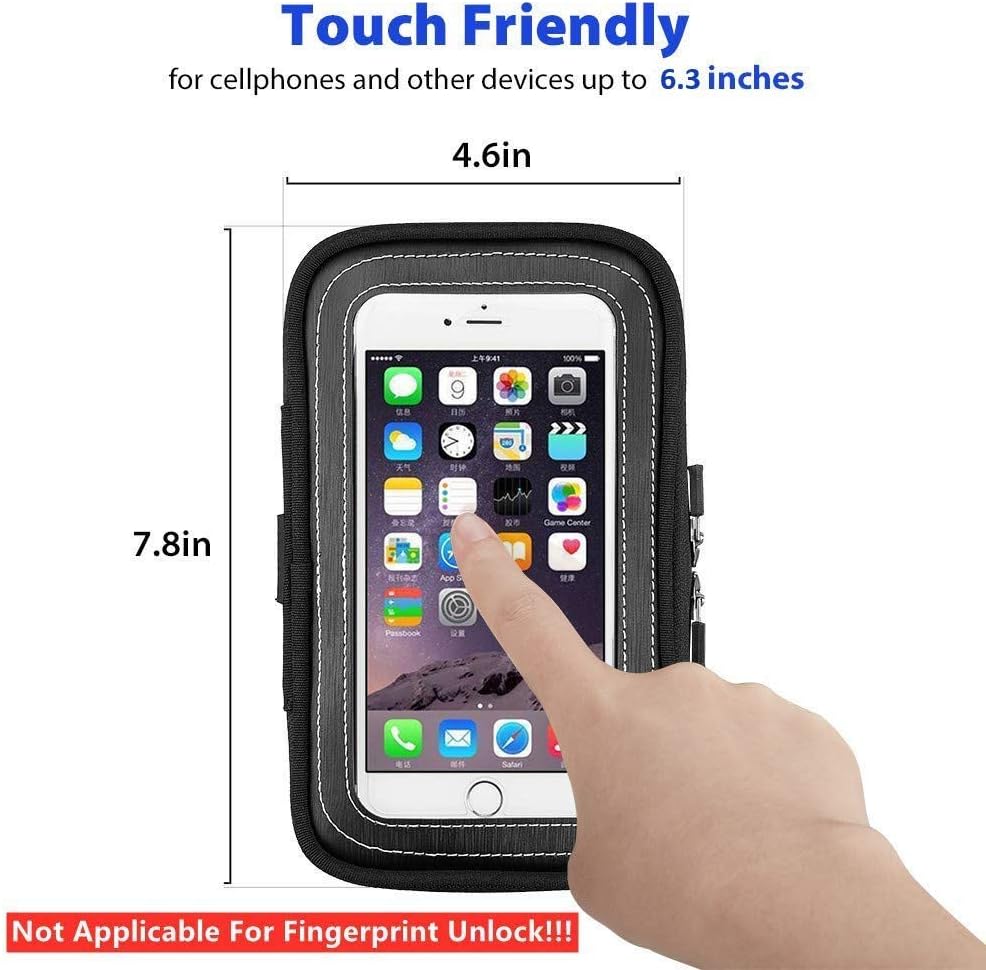 Motorcycle Magnetic Tank Bag, Sportbike Phone Pouch Case with 8 Strong Magnets Touch Screen for Cell phone up to 6.3 Inch: Automotive