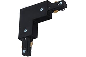Yuemegou H Track L Connector H Type Single Circuit 3-Wire-1 Track Lighting Accessories for H Track System Track Lighting Kit