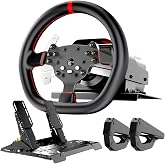 PXN V10 Ultra Direct Drive Racing Wheel &amp; Pedals, 3.2Nm Force Feedback | 10.6'', 4 Paddle Shifters, Hall Effect 2-Pedal Set - Gaming Steering Wheel for Xbox Series X|S, Xbox One, PS4 &amp; PC