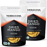 Terrasoul Superfoods Organic Dried Mango Slices, 2 Lbs (2 Pack) - Naturally Sweet &amp; Tart | No-Added Sugar | Healthy Prebiotic