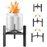 Tidsech Tabletop Firepit Stand for Mesa XL, Outdoor Fire Pit Accessory, Metal Fireplace Tools, Fit for 6-9 inches Fire Pits, Diameter 10'', Black