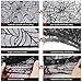 OurWarm Halloween Black Lace Spiderweb Fireplace Mantle Scarf Cobweb Cover for Halloween Door Window Decorations, Spooky Festive Party Supplies 74 x 35 Inch