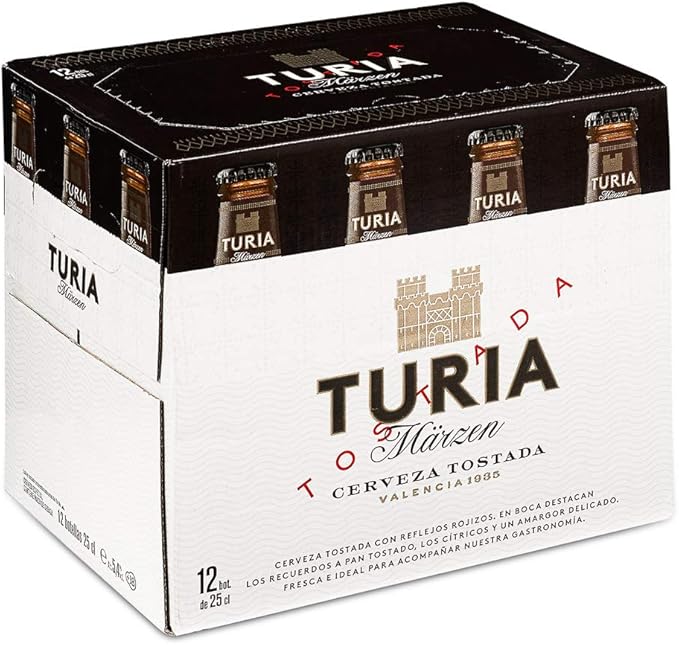 Turia Märzen Cerveza Tostada - Caja de 12 Botellas 25cl: Amazon.es: Alimentación y bebidas