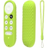 Silicone Case for Chromecast with Google TV 2020 Voice Remote Protective Cover for 2020 Chromecast Voice Remote (Luminous Green)
