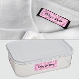 Dotty about Paper 50 Personalised No Iron Washable Name Labels Camouflage Pink view 2