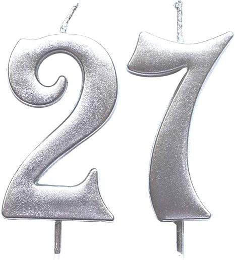 Amazon Magjuche シルバー 27歳の誕生日 数字 キャンドル 27番 ケーキトッパー キャンドル パーティー デコレーション 男女兼用 キャンドル キャンドルスタンド オンライン通販 Amazon Magjuche シルバー 27歳の誕生日 数字 キャンドル 27番 ケーキトッパー キャンドル パーティー デコレーション 男女兼用 キャンドル キャンドルスタンド オンライン通販
