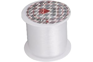 Pssopp 142 Yards Clear Nylon String, Wire for Tying Aquarium Landscaping Crafts with Clear Design Easy to Fix for Bracelets N