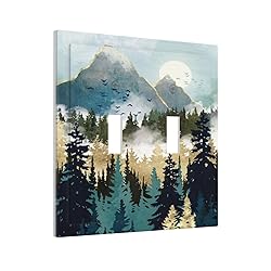 Sghxwp Boho Mountain Forest Abstract Sunset Sunrise